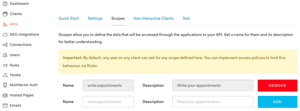 auth0 ui scopes